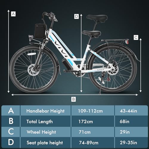 26" 500W Electric Bike with 48V Removable Battery M97464