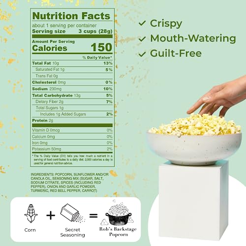 1 Ounce Pack of 6 Popped Popcorn Snack Bags J1811