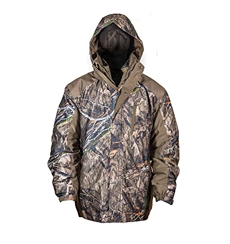 Men’s 3-in-1 Insulated Camo Hunting Parka, Waterproof, Removable Hood U615
