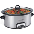 6 Quart Brushed Stainless Steel Slow Cooker Y249323