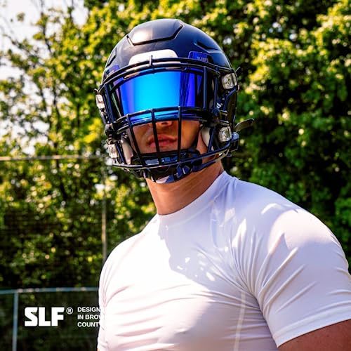 Tinted Football Visor with Clips and Microfiber Bag A14563