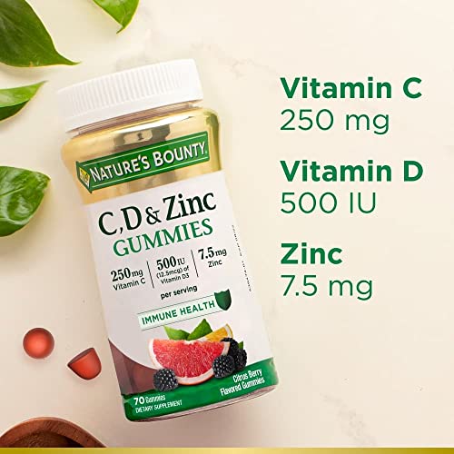 Citrus Berry C, D, & Zinc Gummies, 70 Ct N53309