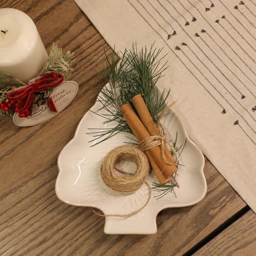 Christmas Tree Shaped Porcelain Dish Serving Tray M88559