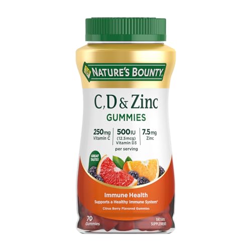 Citrus Berry C, D, & Zinc Gummies, 70 Ct N53309