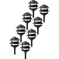 Low Voltage Cast Aluminum Path Light, Black, 8 Pack U432