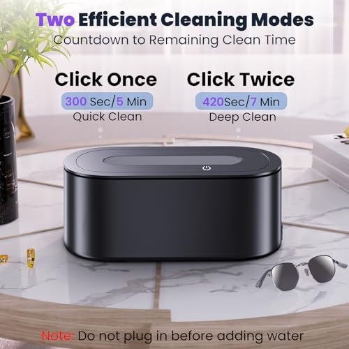 Ultrasonic Jewelry Cleaner, 48Khz 12oz 30W Digital Timer K629