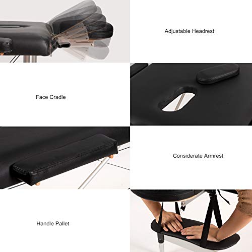 84" Portable Folding Massage Bed with Carry Case M685