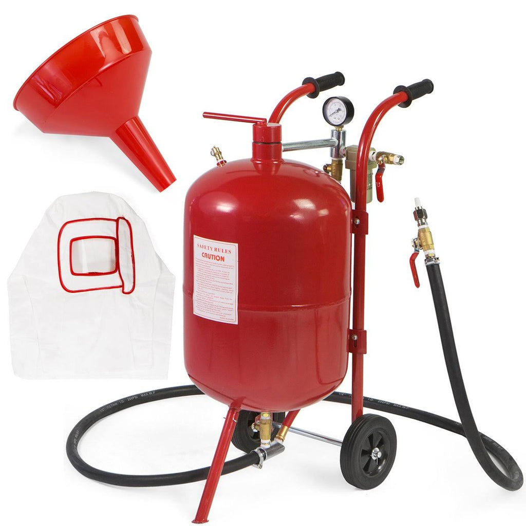 Red 10 Gallon Air Sand Blaster E380