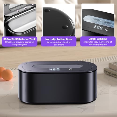 Ultrasonic Jewelry Cleaner, 48Khz 12oz 30W Digital Timer K629