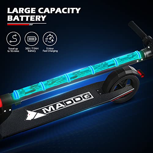 Electric Kick Scooter with LED Display and Bluetooth APP, Portable Folding Scooter G720