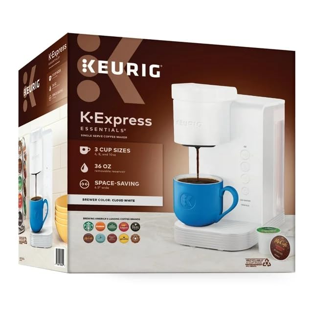 Single Serve K-Cup Pod Coffee Maker, Black, Compact A6589