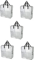 Extra Large Clear Storage Bag (Pack of 5, 25 ½x8 ¾x25 ½) A2425