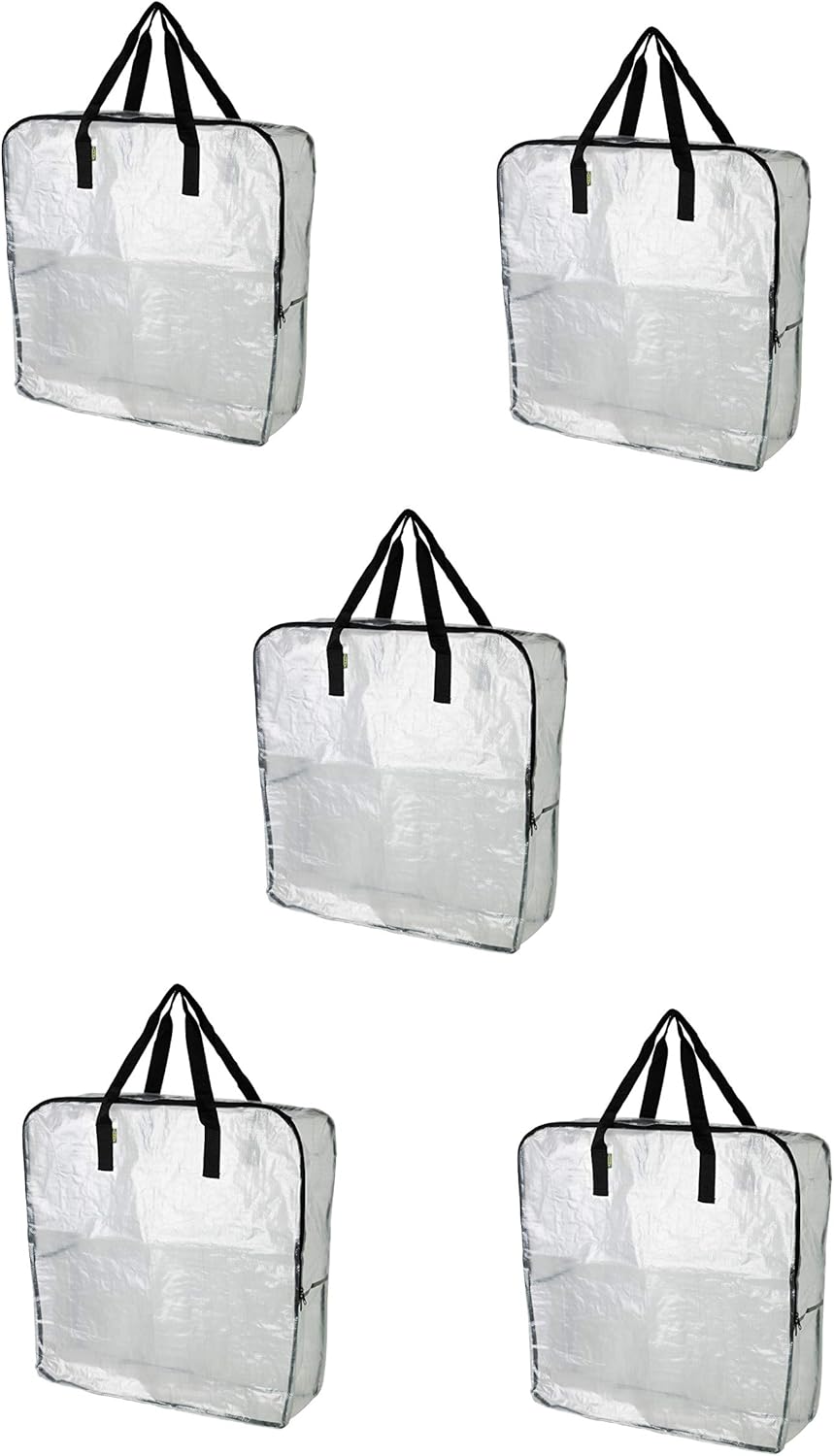 Extra Large Clear Storage Bag (Pack of 5, 25 ½x8 ¾x25 ½) A2425