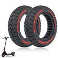 9.5x2.50 Solid Tire 9.5 inch Tubeless Rubber Tire 2pc Red J213553