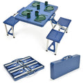 Portable Folding Picnic Table with 4 Seats D780424