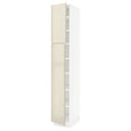 White High Cabinet with shelves and 2 Doors F496273