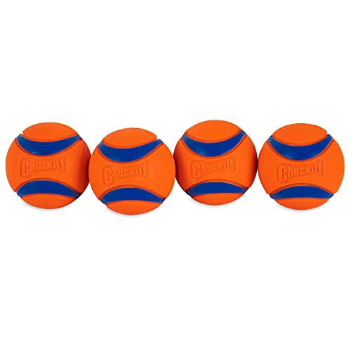 4 Pack Indestructible Rubber Dog Balls N530