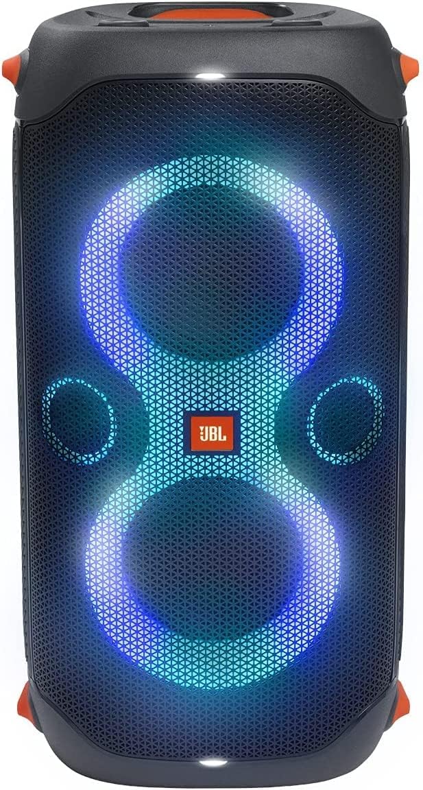 Black Portable Bluetooth Speaker with Built-in Lights K526