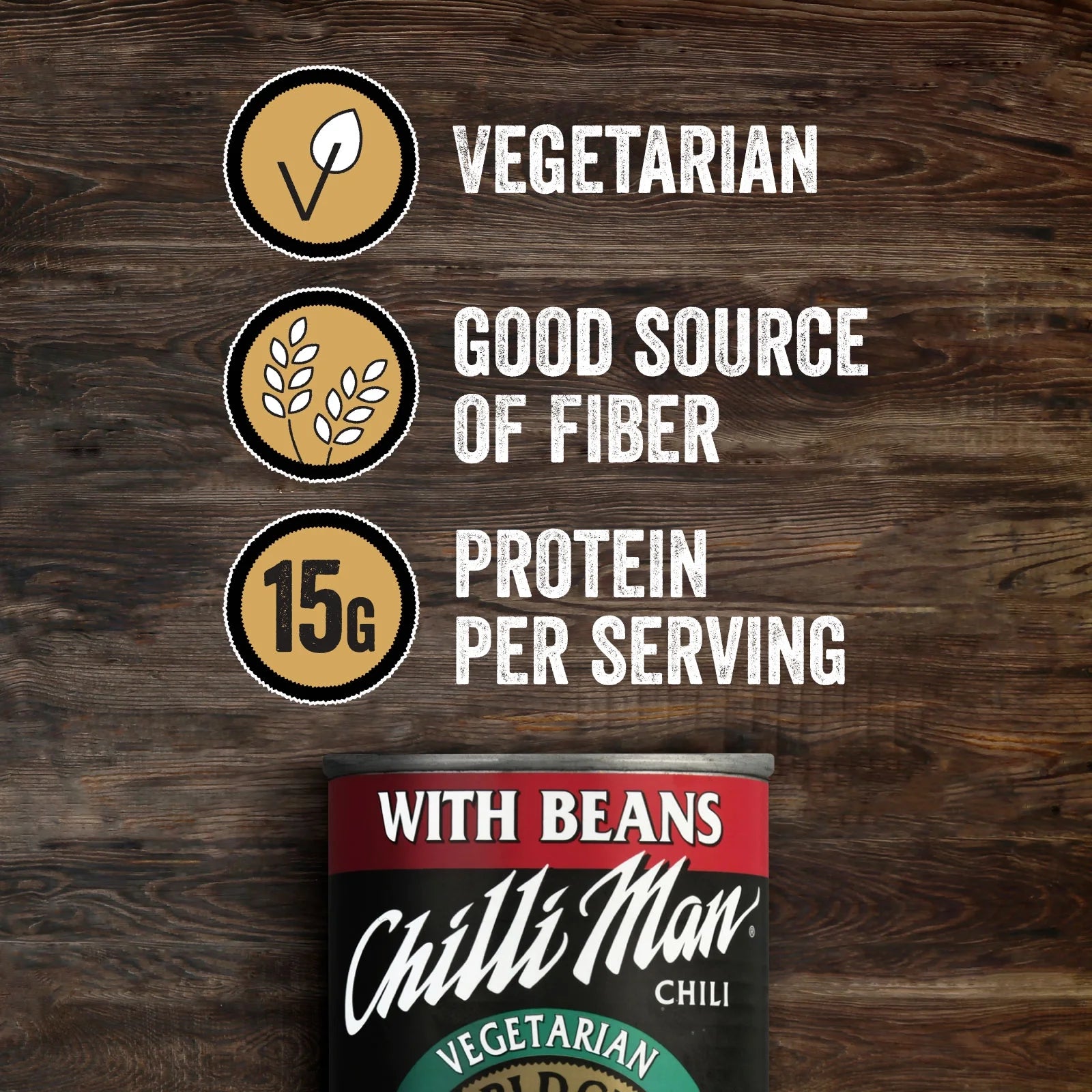(12 Pack) Canned Vegetarian Chili With Beans, 15 ounce can T27621