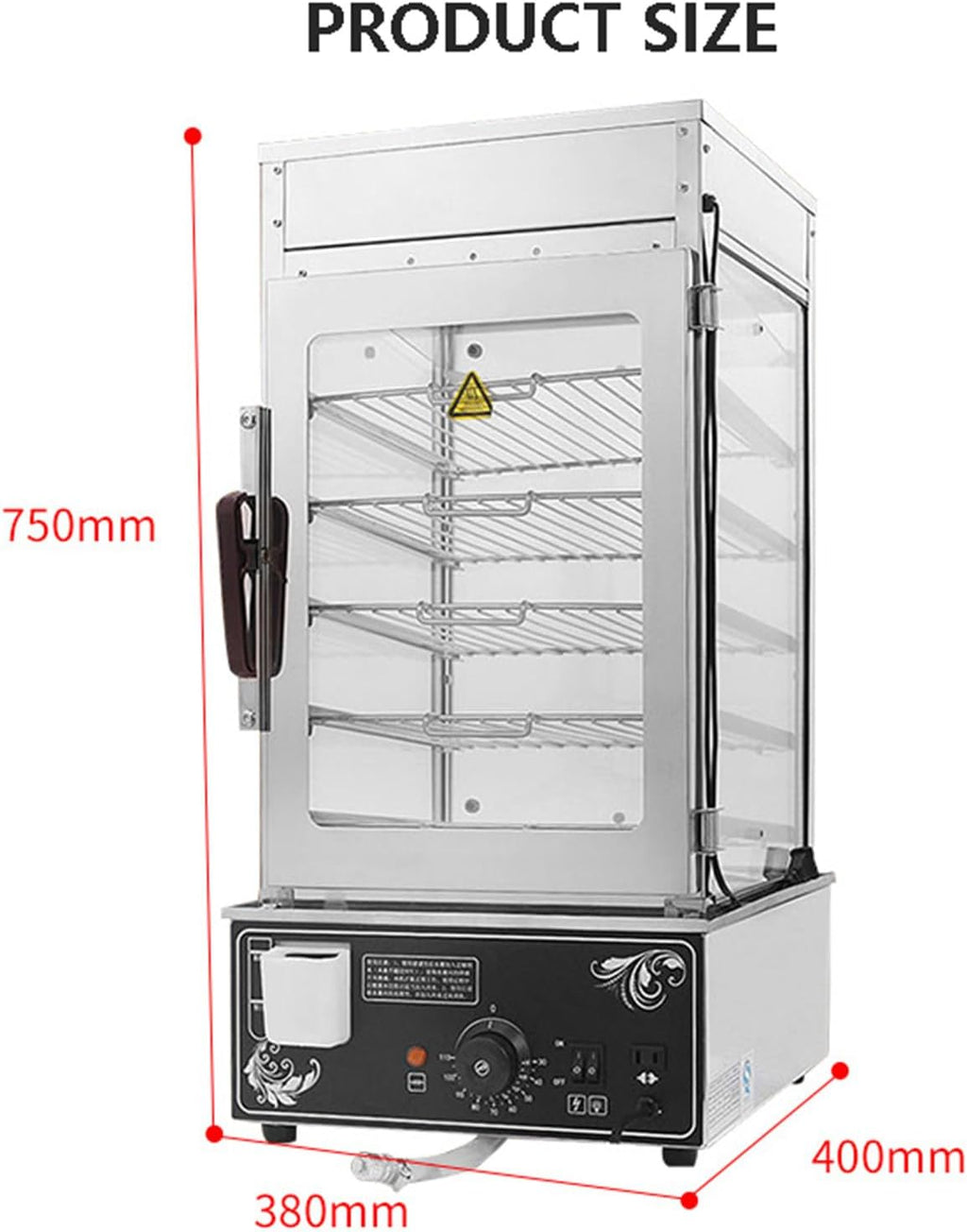 Commercial Kitchen Steamer with Water Level Tank C96713