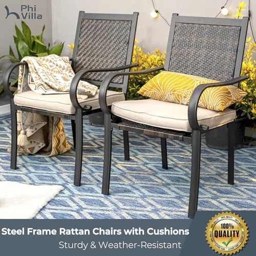 9 Piece Outdoor Extendable Dining Set with Rectangular Metal Dining Table and 8 Rattan Chairs R88345
