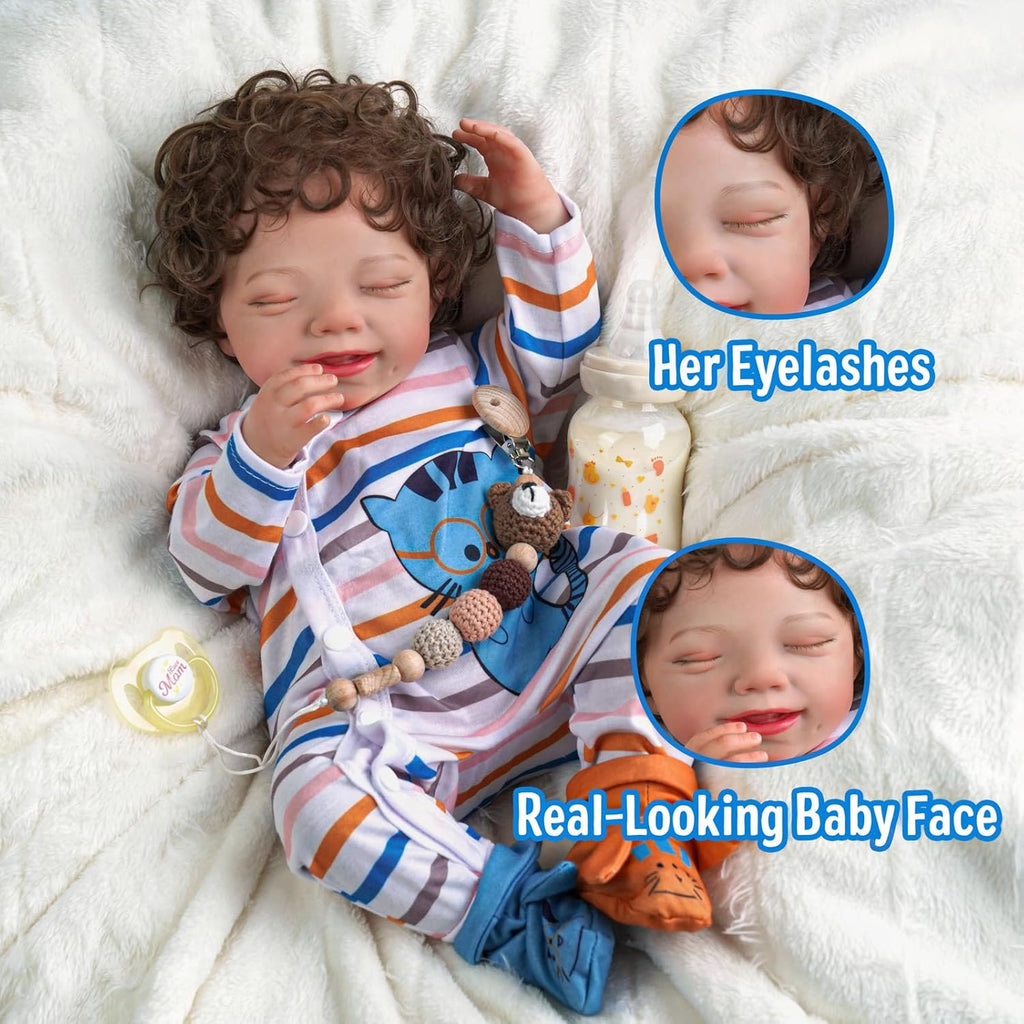 20-Inch Soft Body Reborn Baby Dolls with Toy Accessories O92951