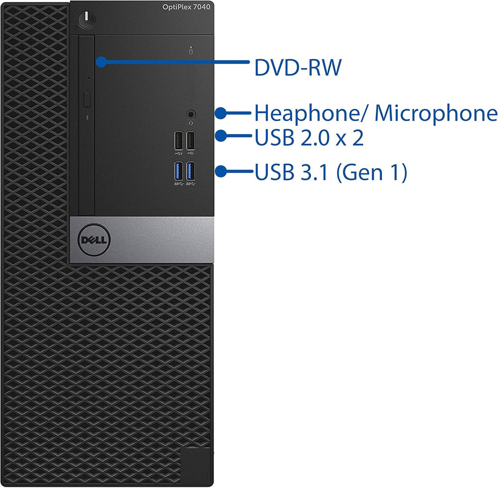 Intel Quad-Core i7-6700 4.0 GHz 8GB RAM 256GB NVMe SSD Desktop PC T396667