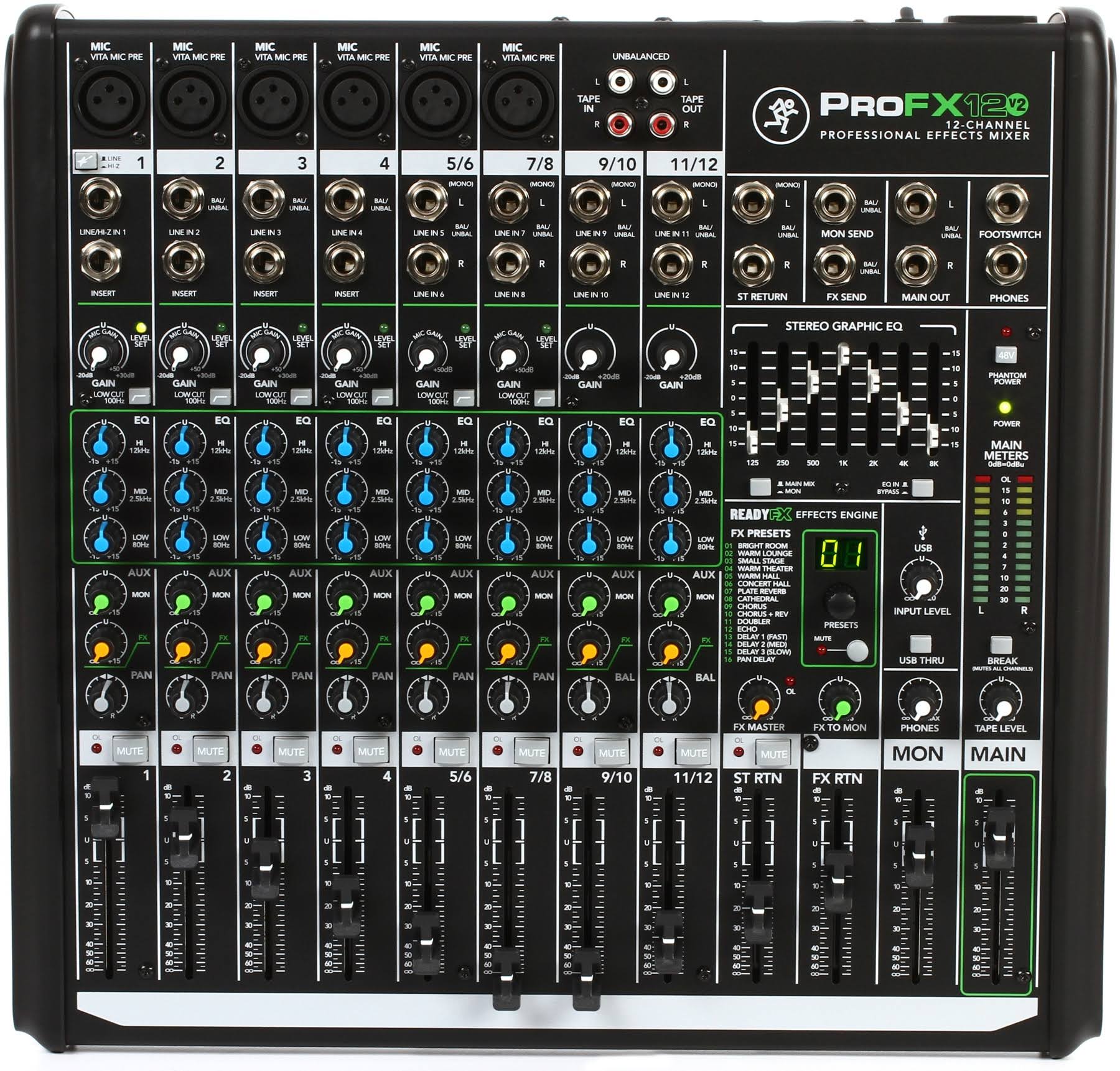 12-Channel Effects Mixer with USB B755438