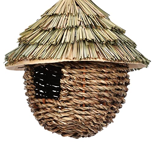 Hanging Straw Hand Woven Bird House J916