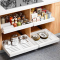 Black 19.7" W x 17.1" D x 2.4" H Pull Out Cabinet Organizer G1074