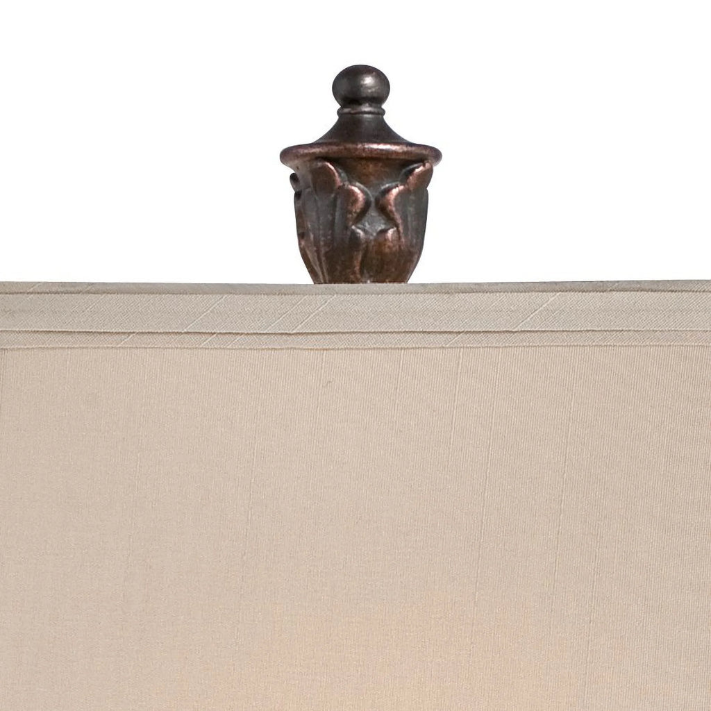 Set of 2 Bronze Cream Table Lamps R903