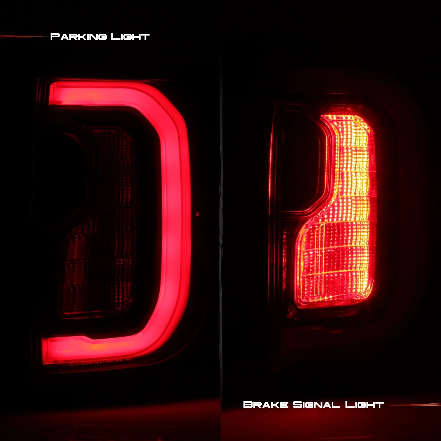 Full LED Chrome Tail Light Pair W317