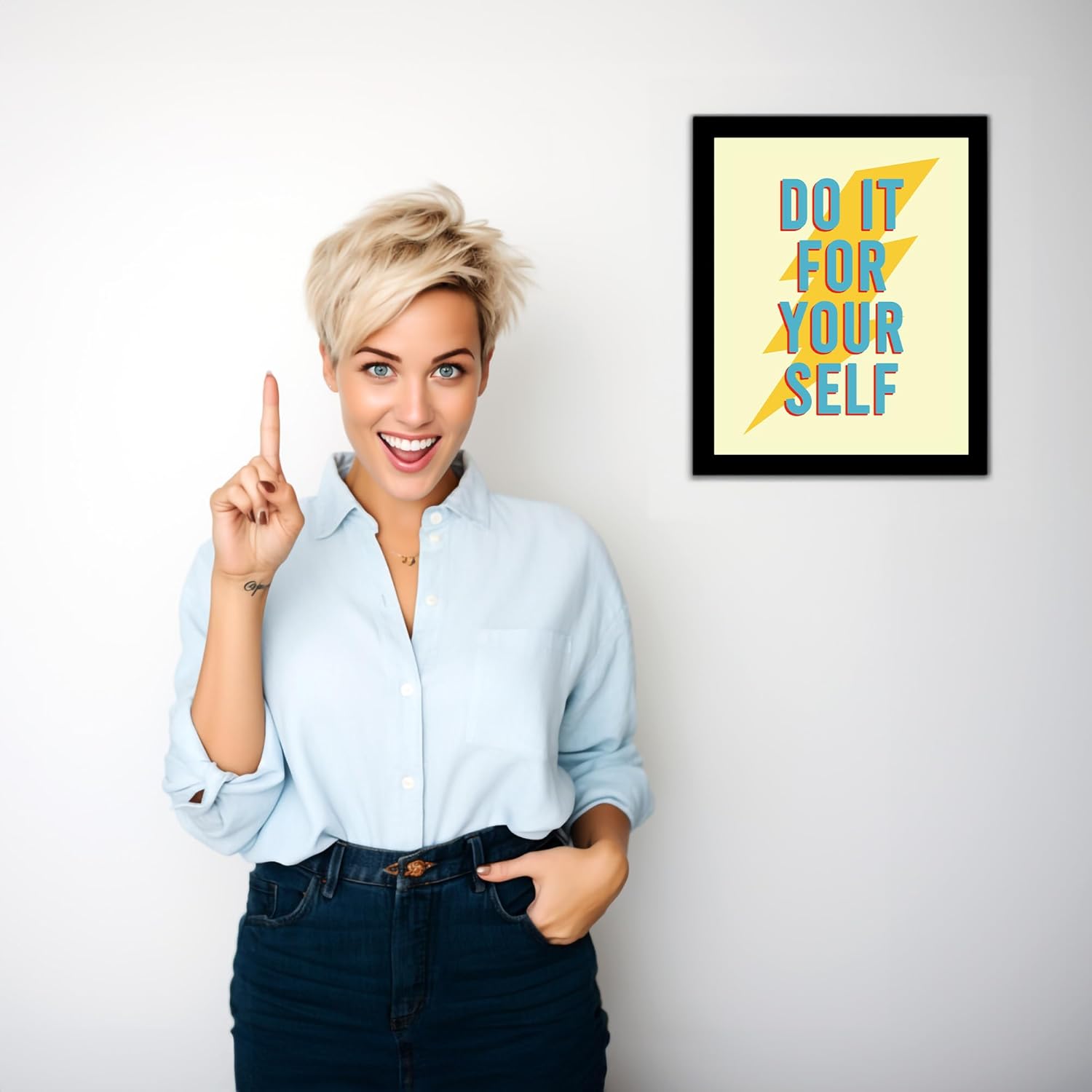 Success Inspirational Quote Wall Art Print, Unframed - 8x10 H51938