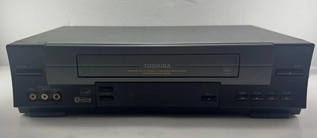 Black 4 Head Hi Fi Stereo VCR R300