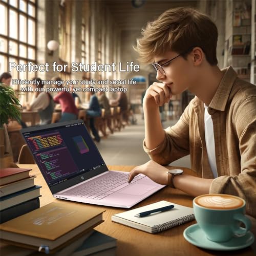 14" HD Laptop Intel Quad-Core Processor 16GB RAM 576GB Storage Black Windows 11 Q550965