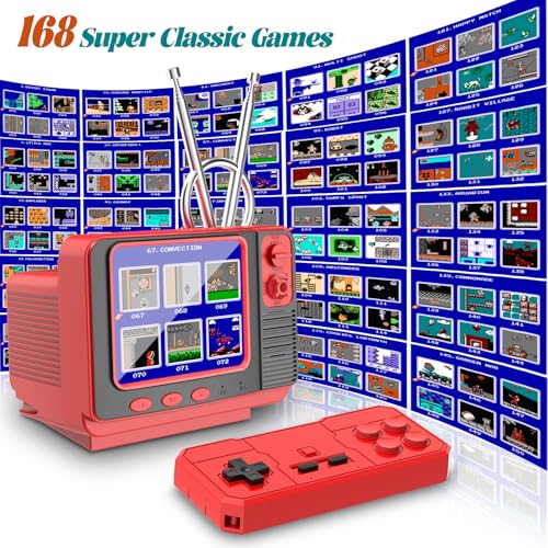 Handheld Retro Video Game with 3.0 Inch Screen (Wood) V99331