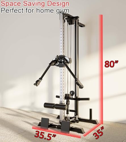 Cable Machine with Leg Holder, LAT Bar, Foot Board Accessories Y363880