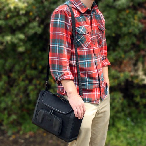 Compact Messenger Bag for 11 inch iPad (Black) J309
