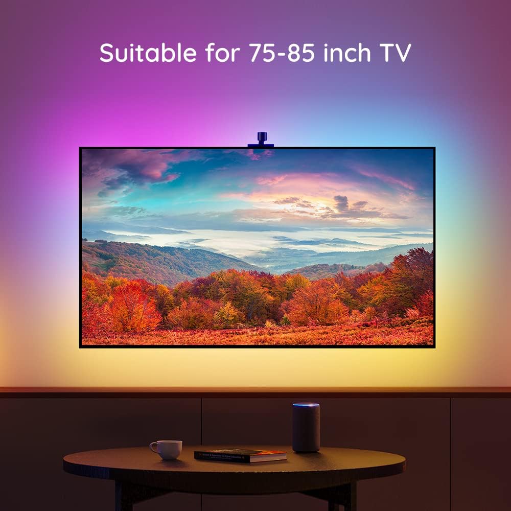 16.4ft RGBIC WiFi TV LED Backlights with Camera C119446