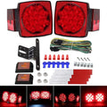 Trailer Lights Kit LED 12V Waterproof Tail Light Set Red K1998
