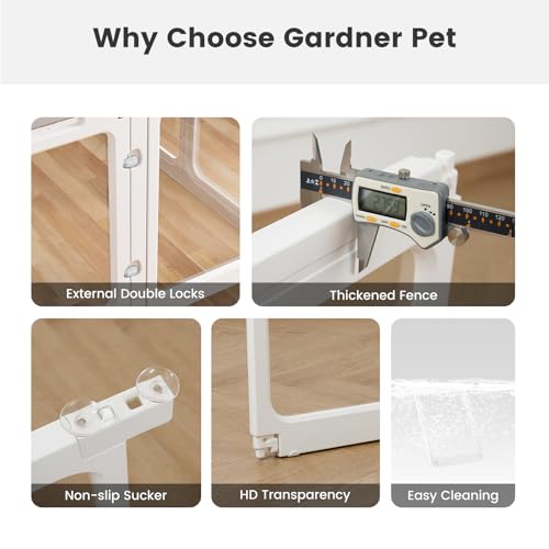 White 24" H Plastic Dog Playpen K2136