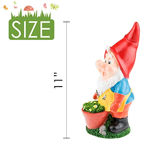 11 Inches Polyresin Garden Gnome Statue B28492