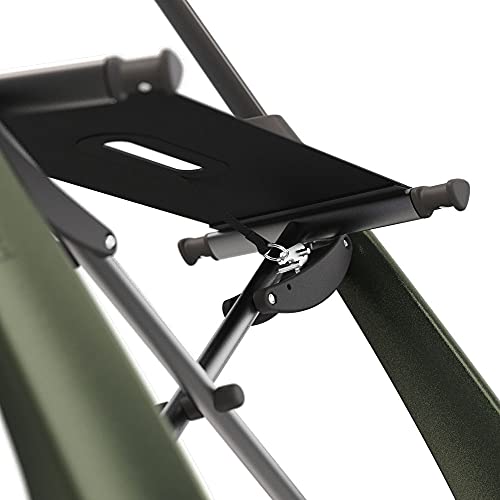 Carbon Overland All Terrain rollator with Big Pneumatic Wheels Foldable with seat Defender Green N250