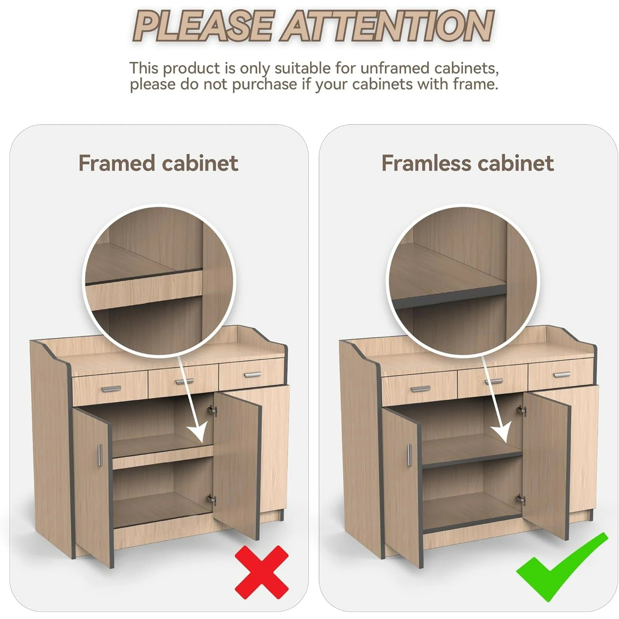 2 Pack Expandable Pull Out Cabinet Organizer Adhesive L159428