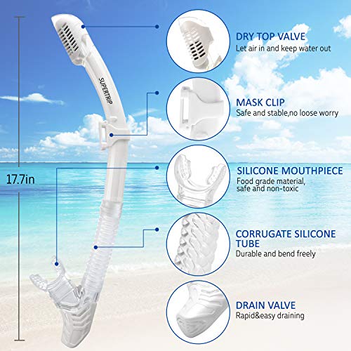 Anti-Fog Tempered Glass Snorkel Mask Set A6074