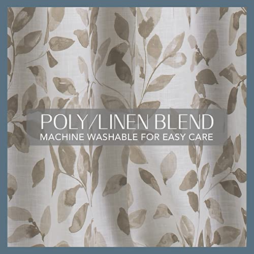 Blackout Linen Blend Window Curtain, 52 in x 84 in, Grey O52712