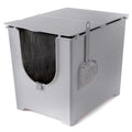 Flip Litter Box with Scoop and Reusable Liner R875534