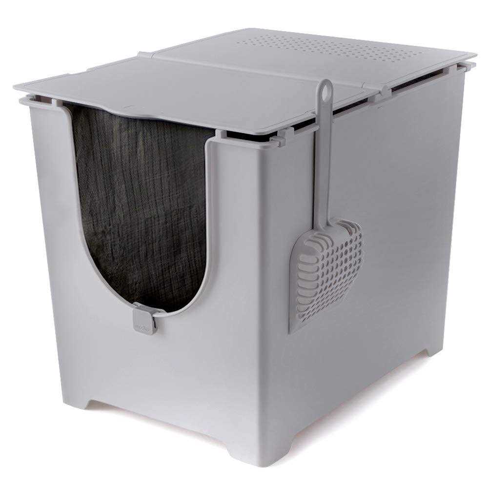 Flip Litter Box with Scoop and Reusable Liner R875534