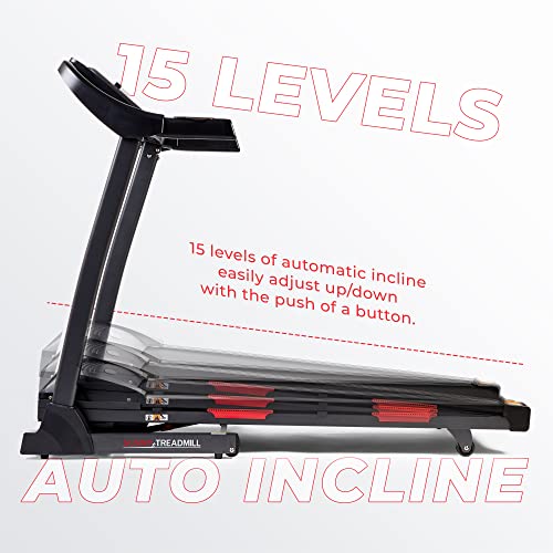 Folding Incline Treadmill with Pulse Sensors Y802