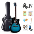 Solid Top Dreadnought Acoustic Guitar 41 Inches Spruce Blue T42171